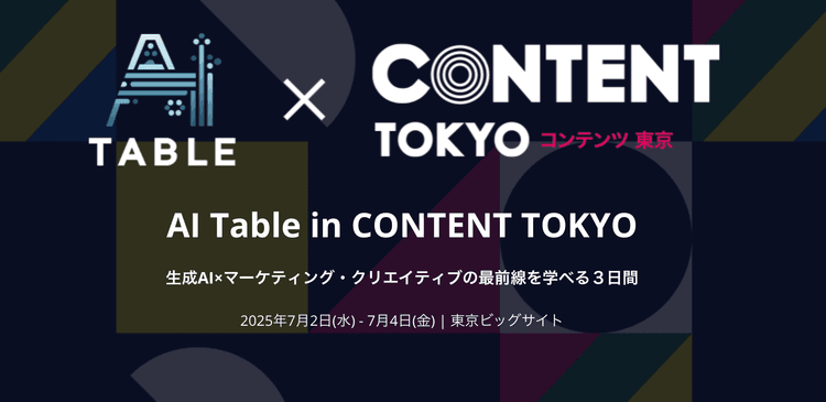 コンテンツ東京にて「画像・動画 AI の最前線とマルチモーダルAI の